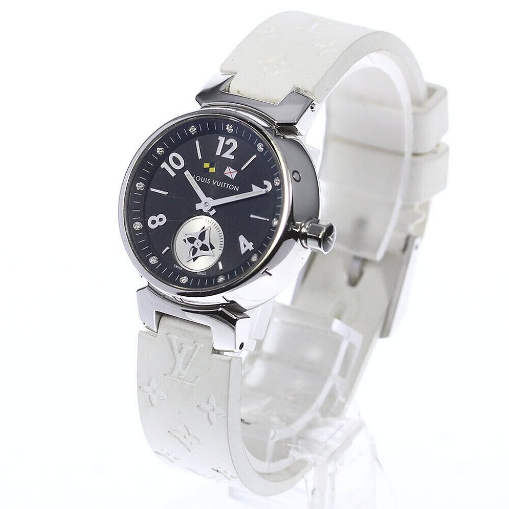 LOUIS VUITTON Tambour Q12M1 black Dial Quartz Ladies Watch_740267 - Picture 2 of 6